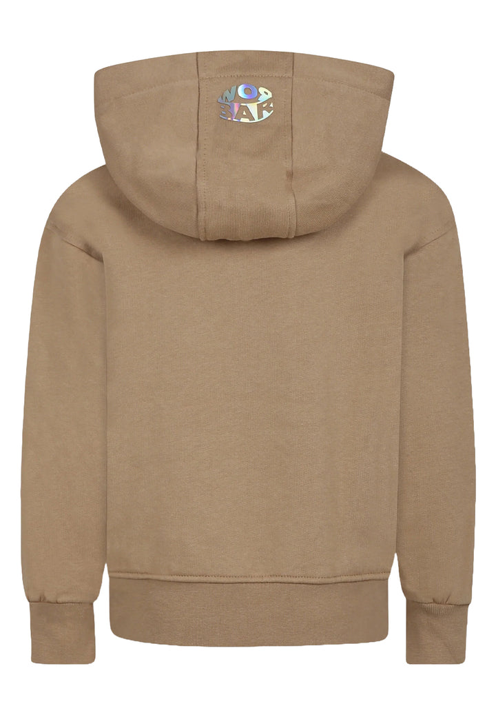 Felpa cappuccio marrone per bambino