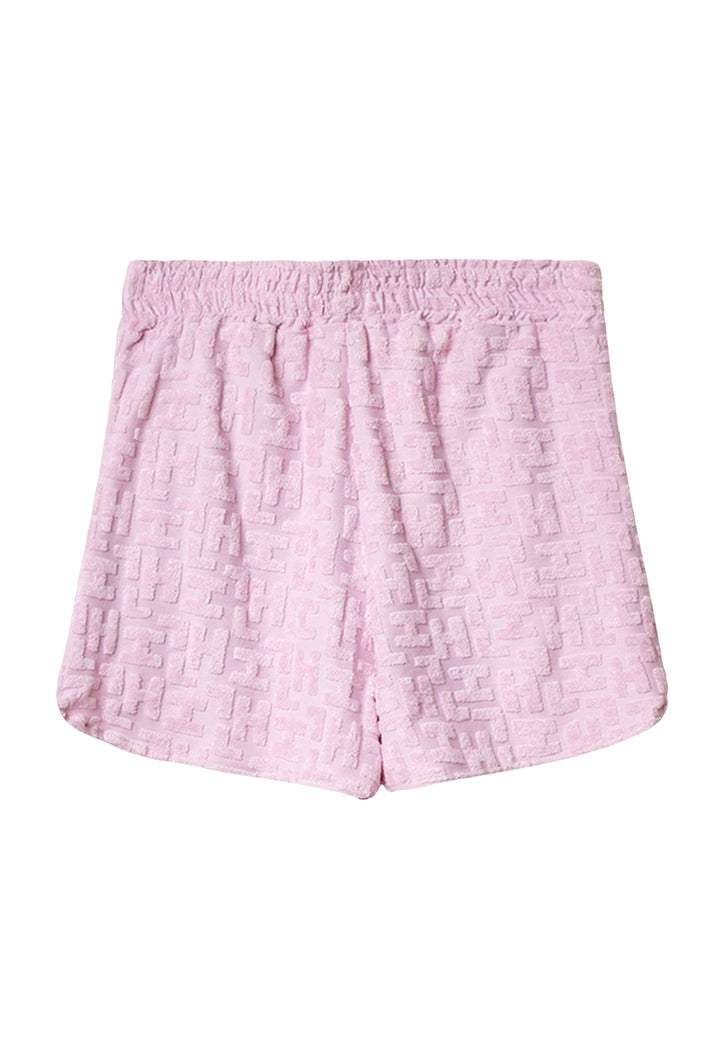 Bermuda felpa rosa per bambina