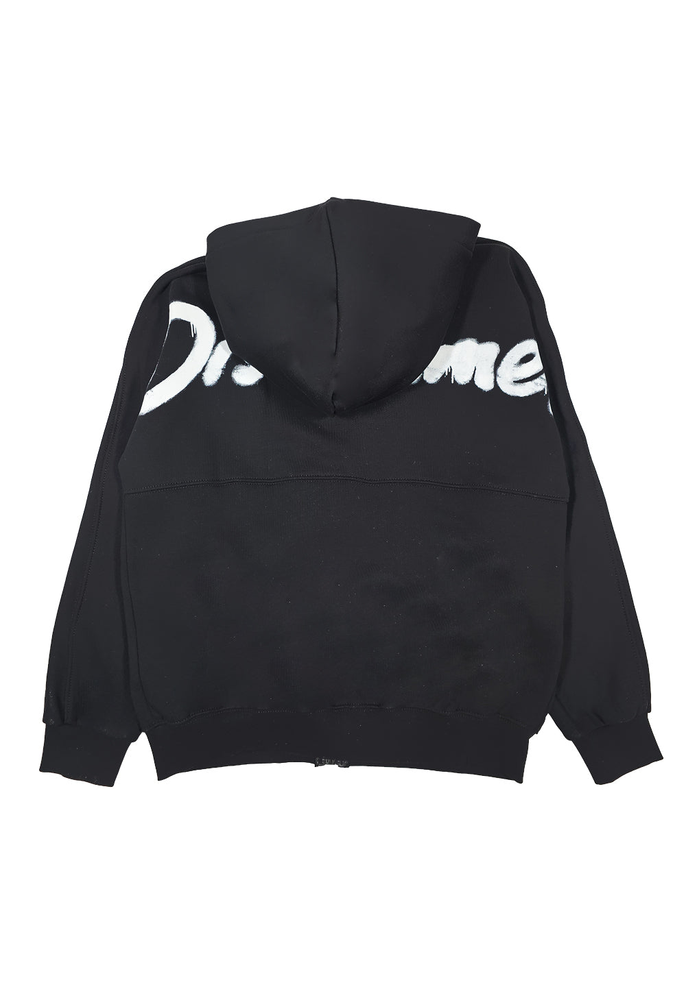 Sweat-shirt noir zippé pour fille