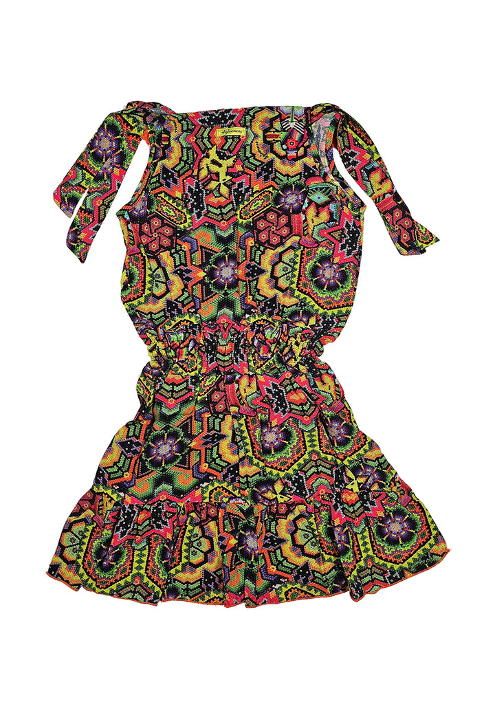 Vestito caftano multicolor per bambina - Primamoda kids