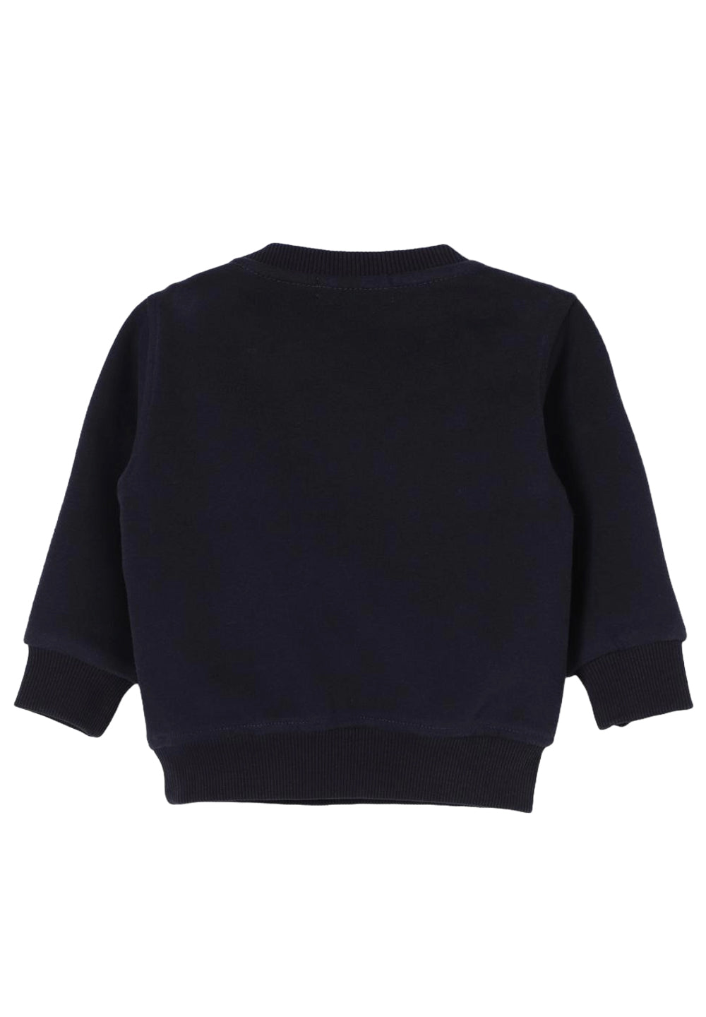 Sweat-shirt bleu à col rond pour nouveau-nés