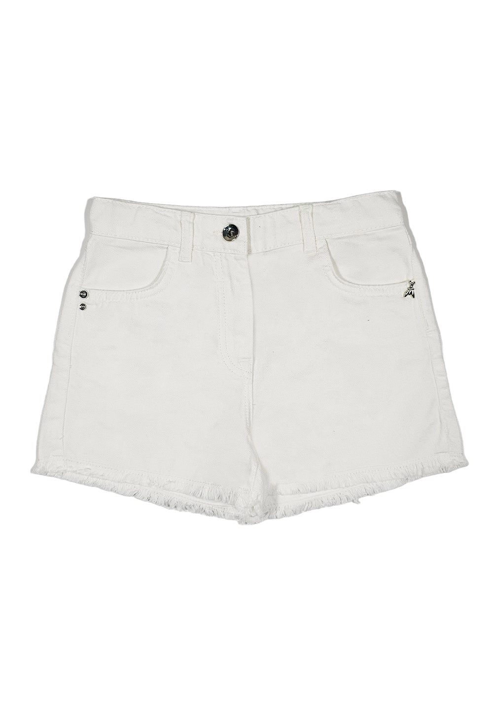 Short en jean blanc pour fille