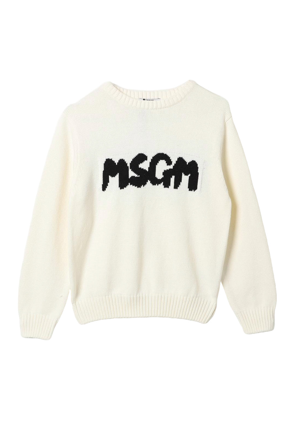 Cremefarbener Pullover für Mädchen