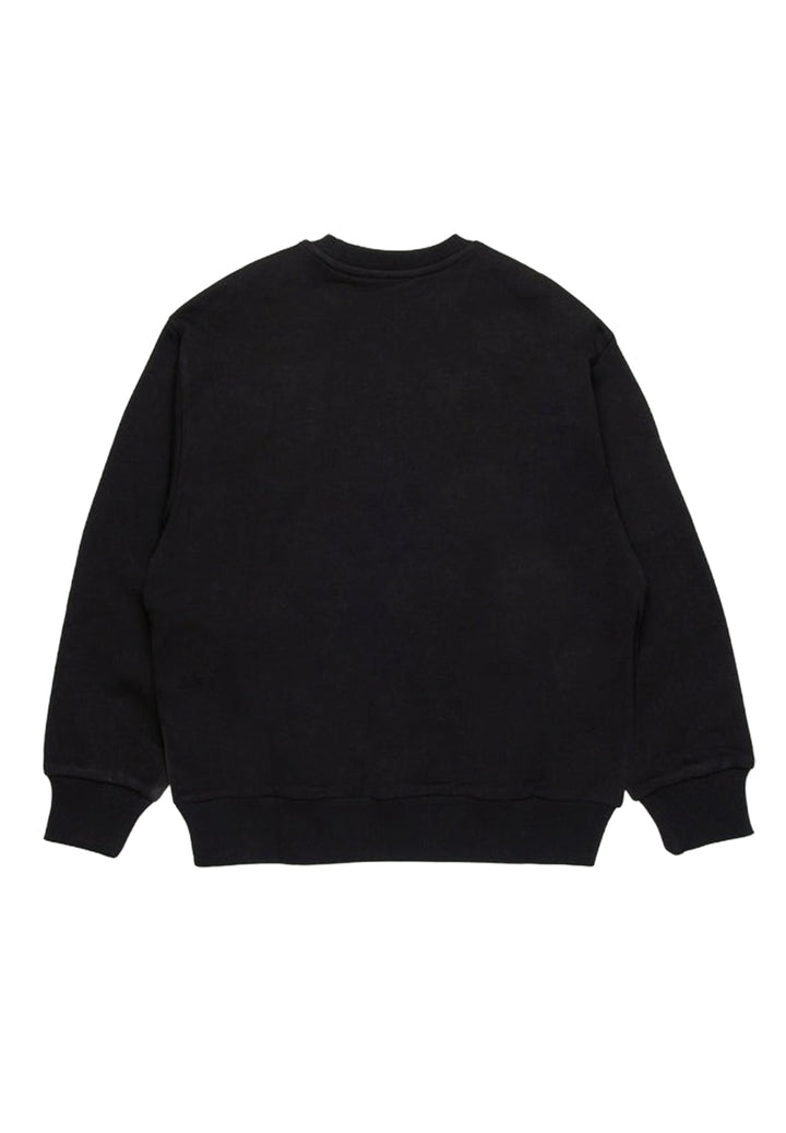 Sweat-shirt noir à col rond pour enfant