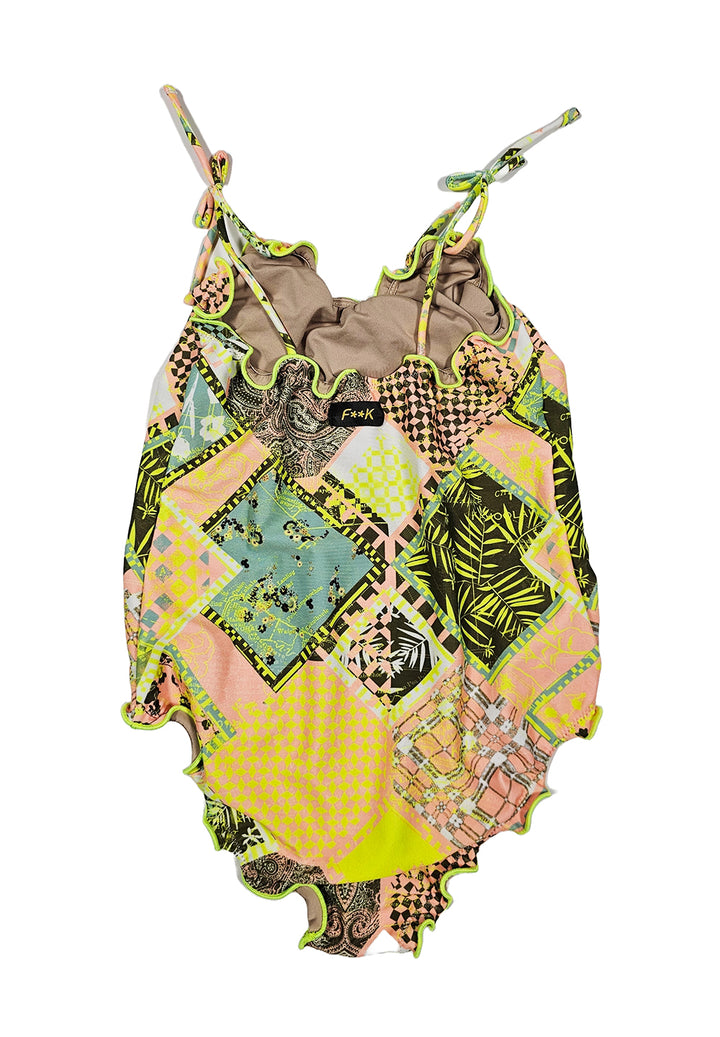 Costume intero multicolor per bambina