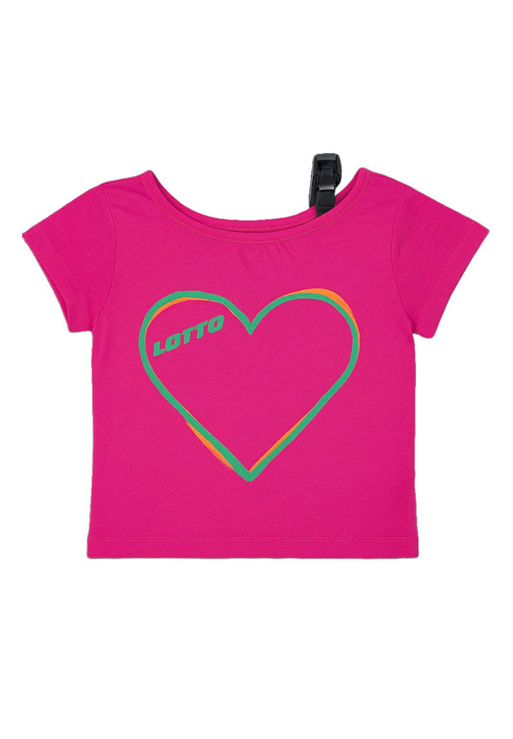 T-shirt fuxia per bambina