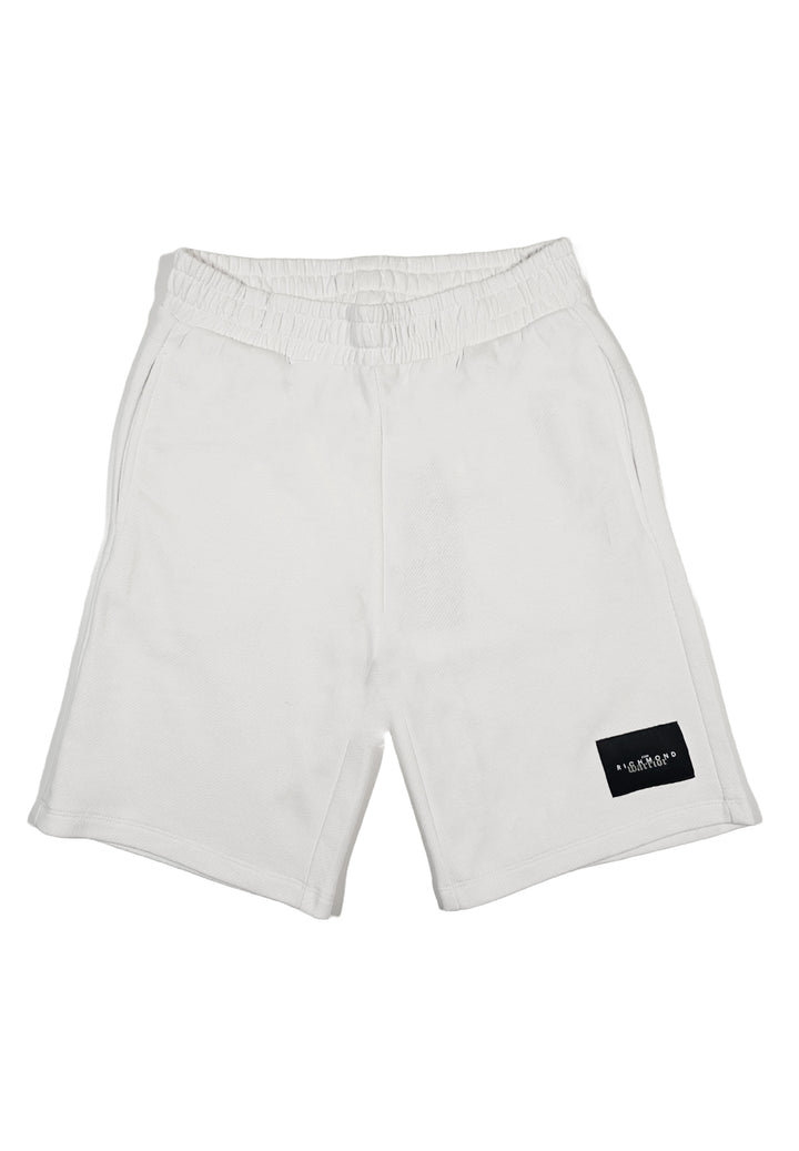 Bermuda felpa bianco per bambino