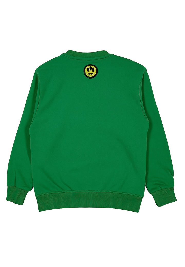 Felpa girocollo verde unisex