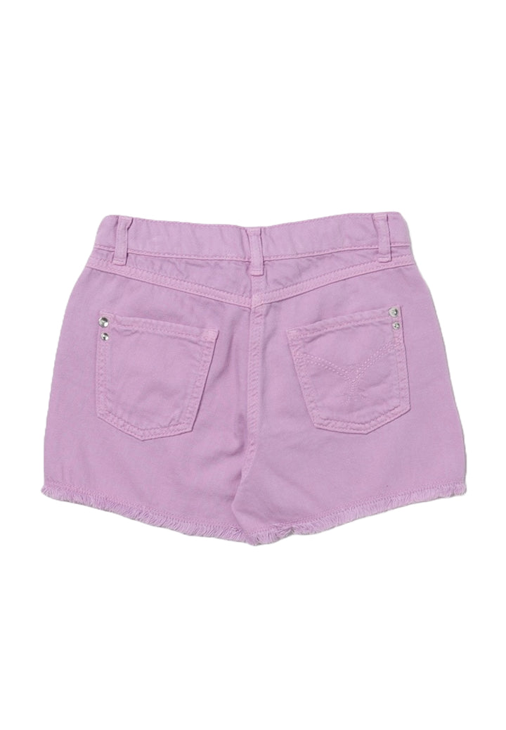 Short en jean violet pour fille