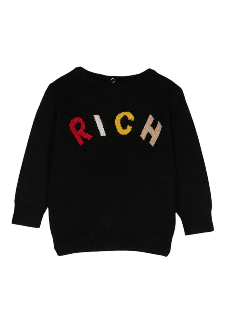 Pull noir pour nouveau-nés