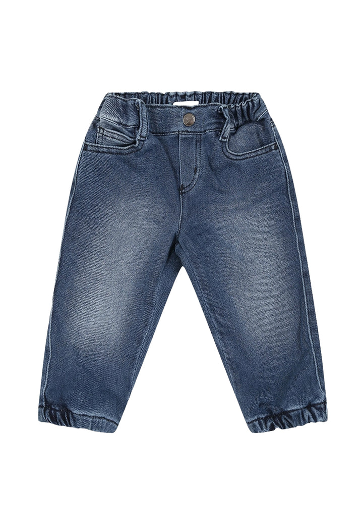 Jeans denim blu per neonato