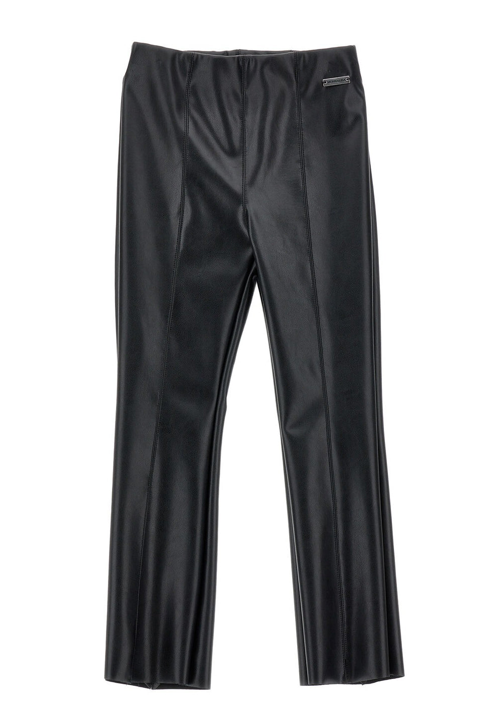 Pantalone ecopelle nero per bambina