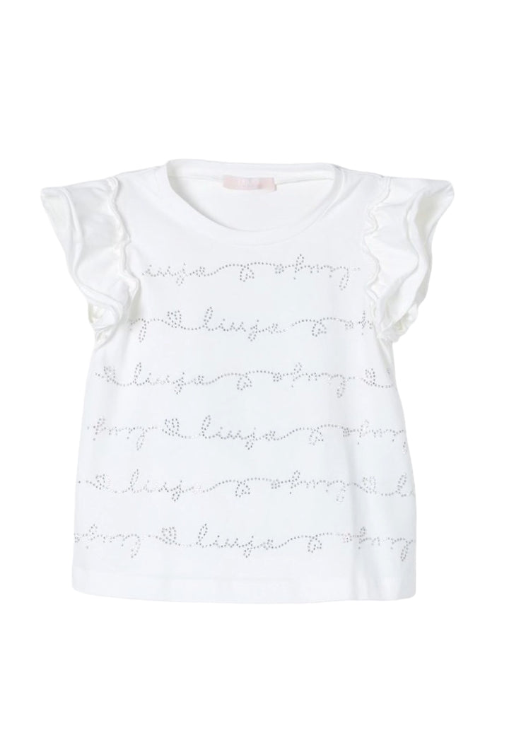 T-shirt bianca per bambina