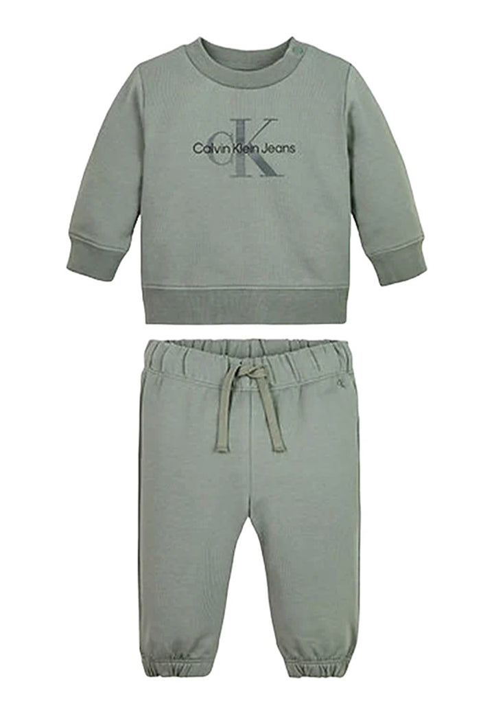 Ensemble sweat-shirt vert pour nouveau-né