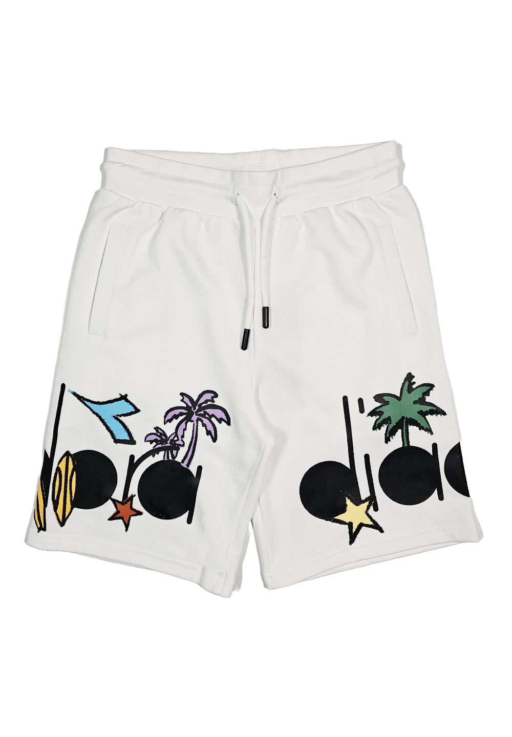 Bermuda felpa bianco per bambino - Primamoda kids