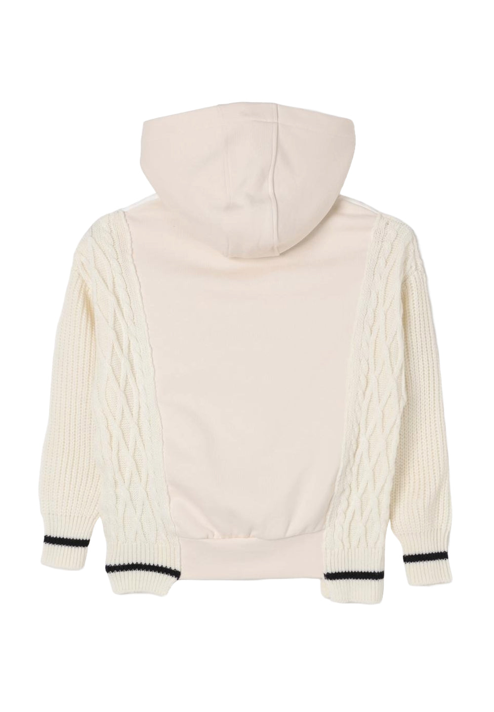 Sweat à capuche crème pour enfants