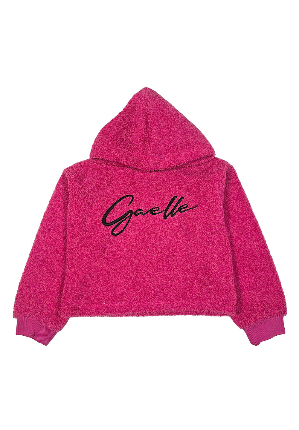 Sweat-shirt en peluche fuchsia pour fille