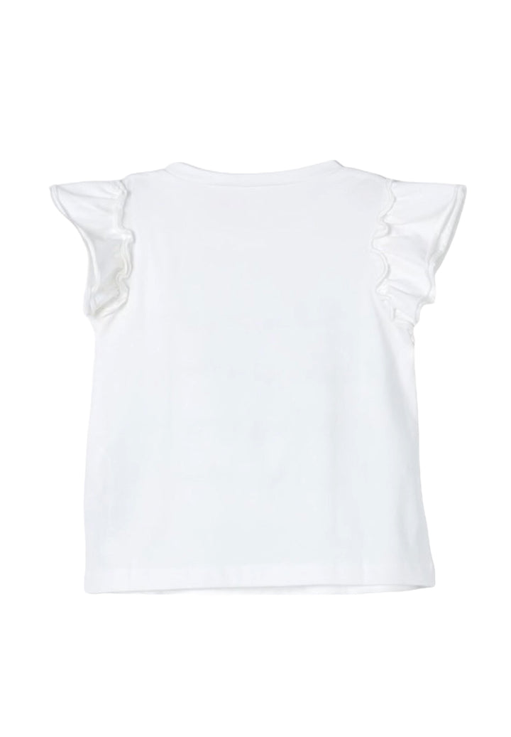 T-shirt bianca per bambina