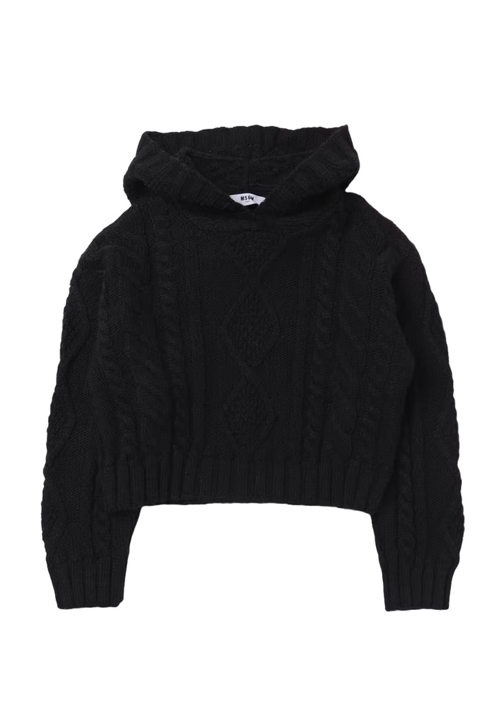 Pull noir pour fille