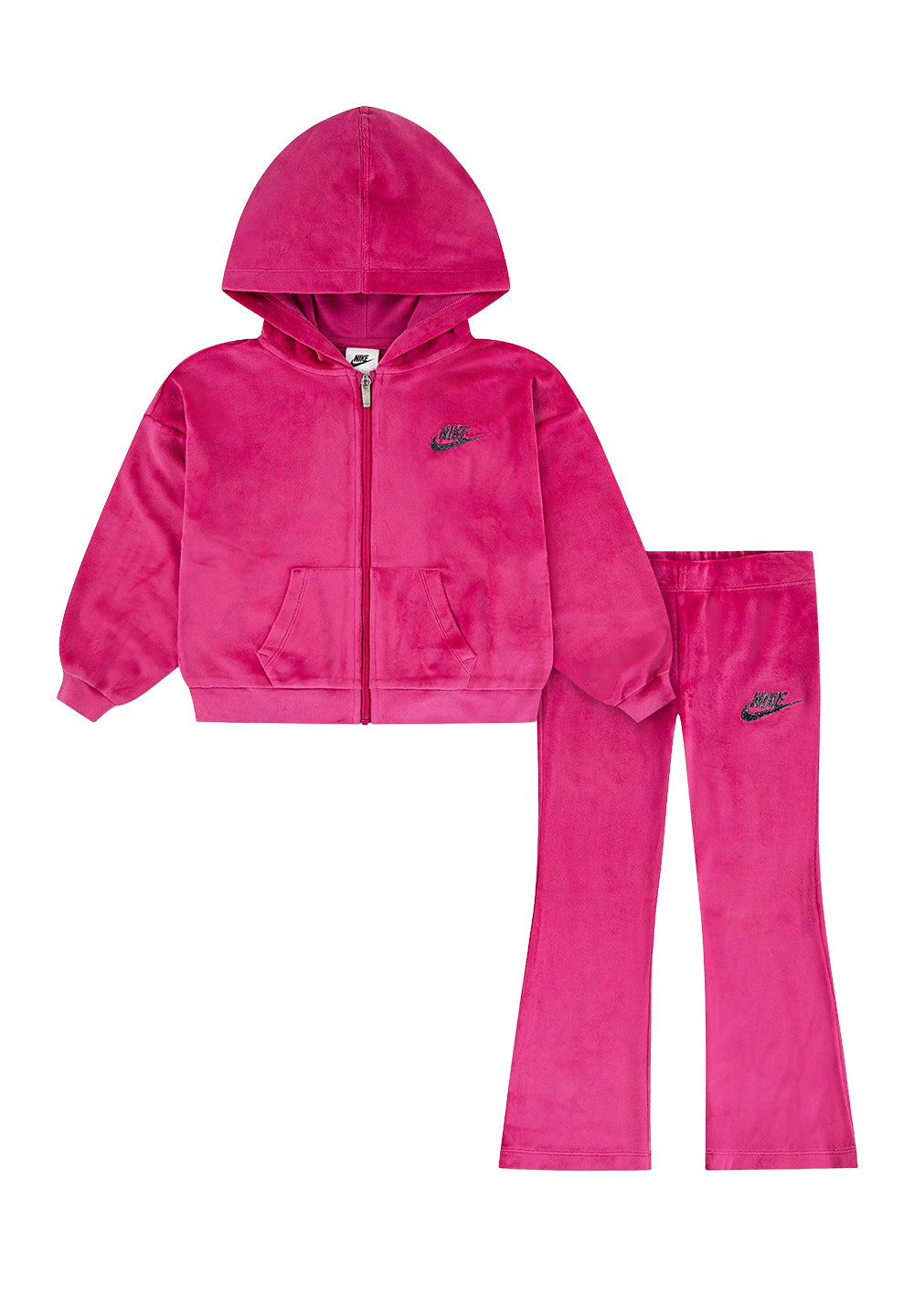 Completo ciniglia fuxia per bambina