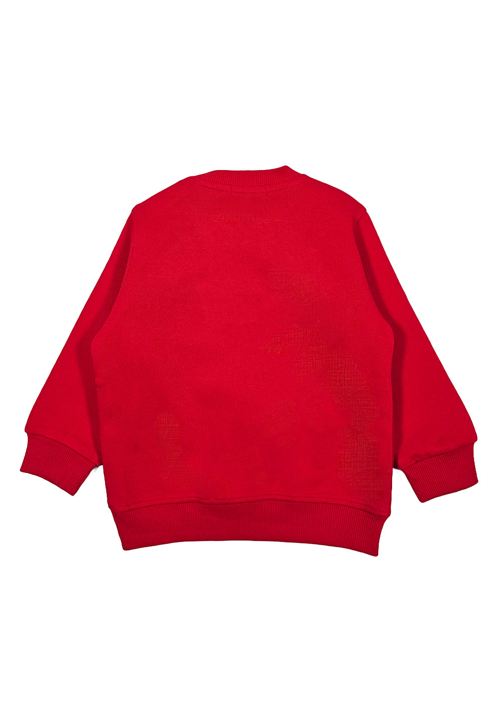 Sweat-shirt rouge à col rond pour nouveau-nés