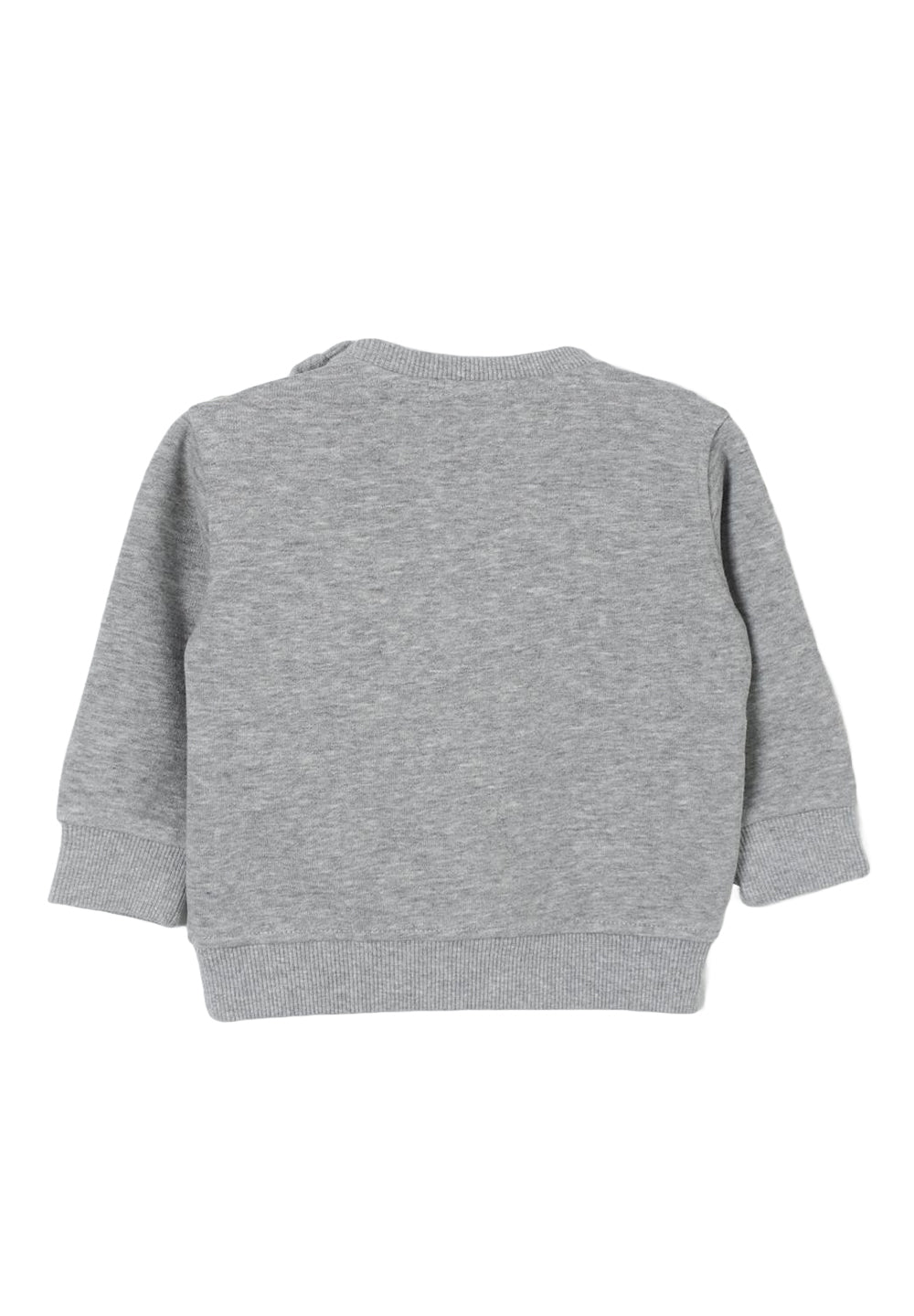 Sweat-shirt ras du cou gris pour nouveau-nés
