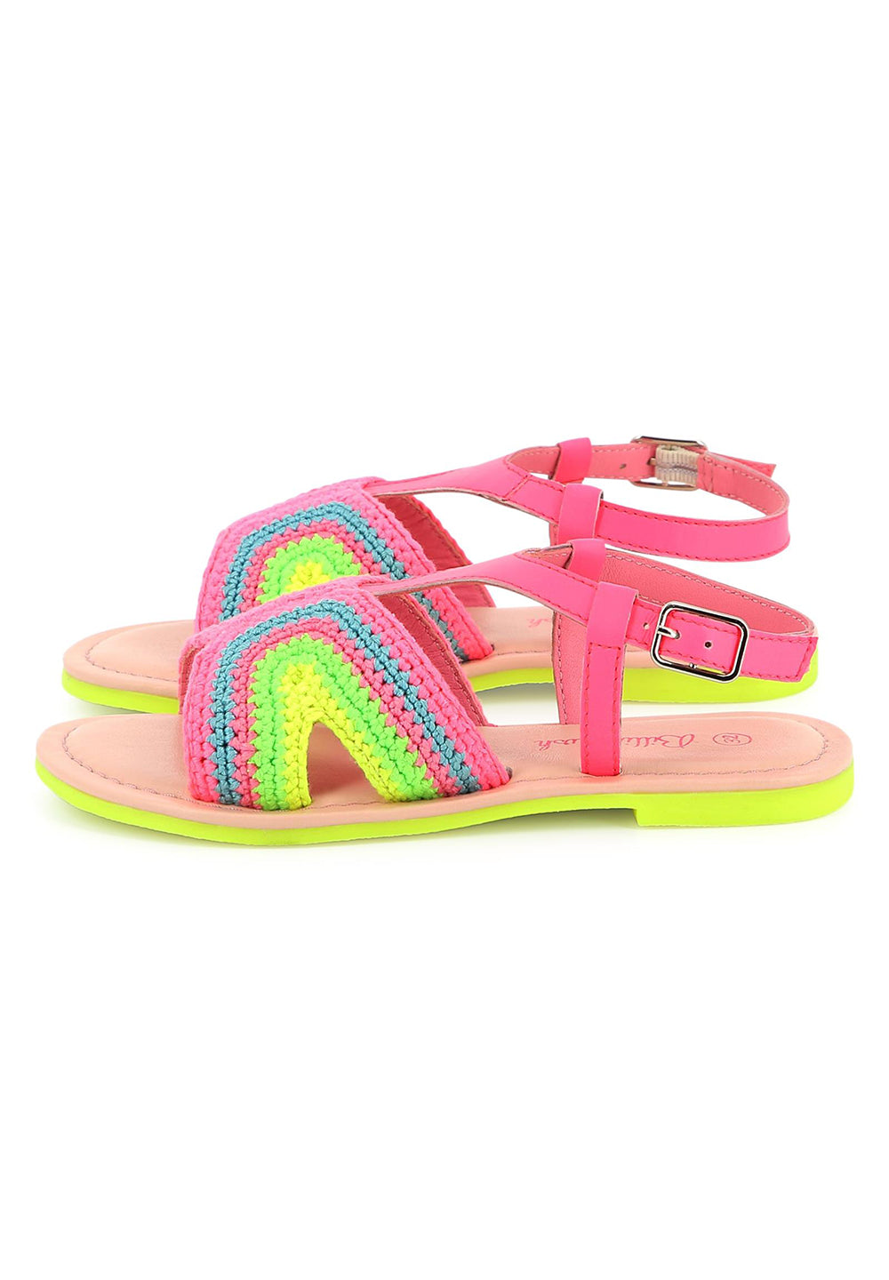 Sandales multicolores pour filles