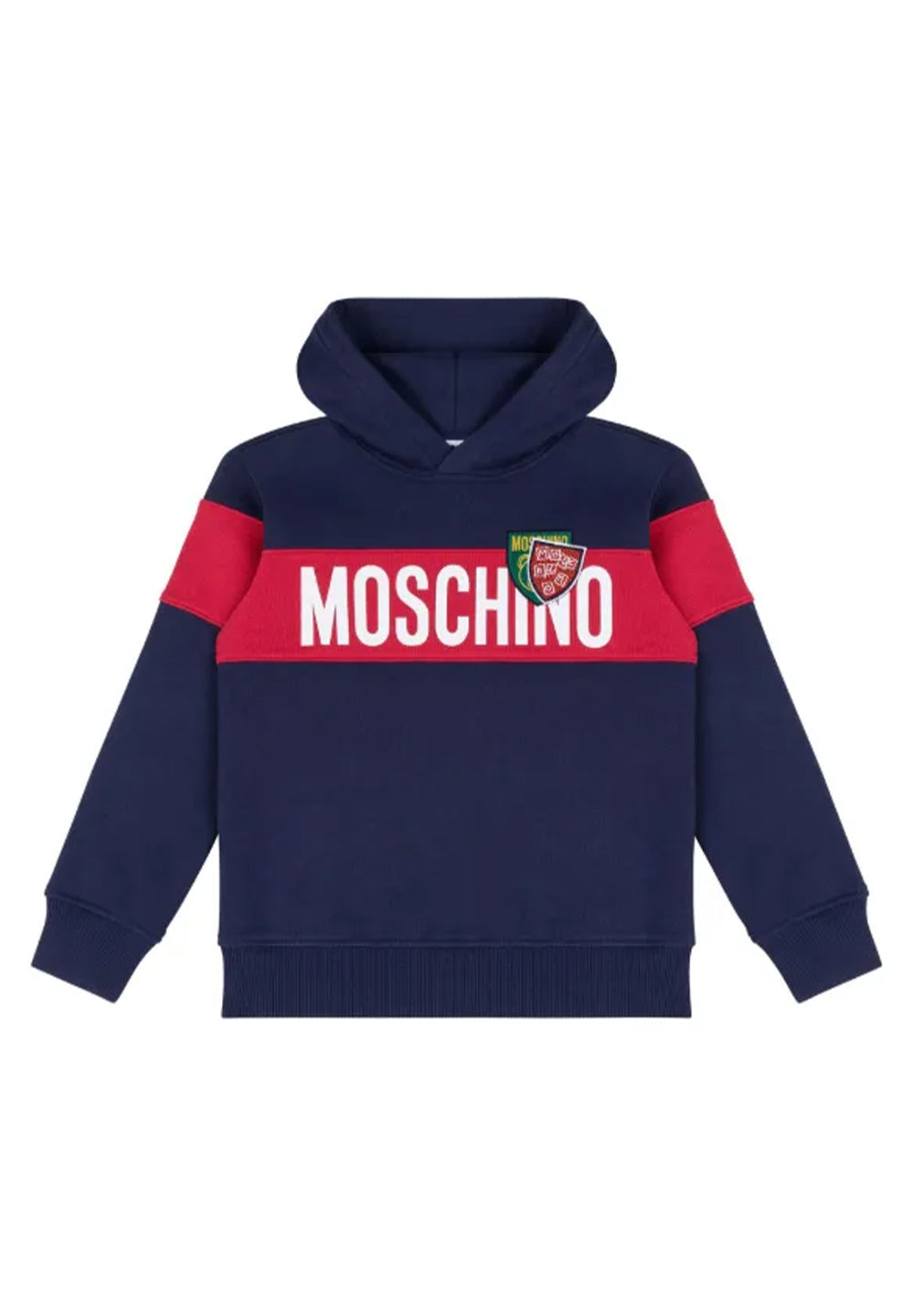 Felpa cappuccio blu per bambino