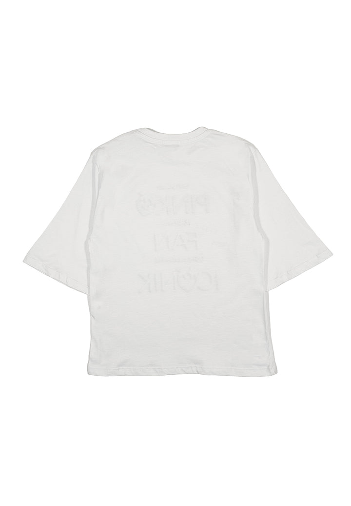 T-shirt bianca per bambina