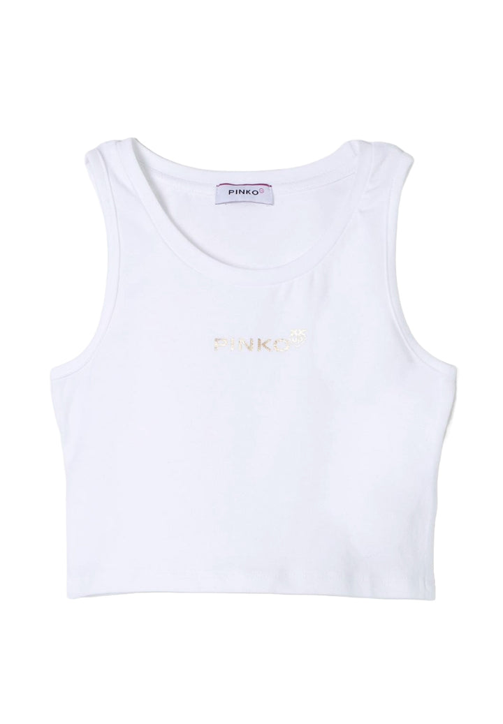 Canotta bianca per bambina
