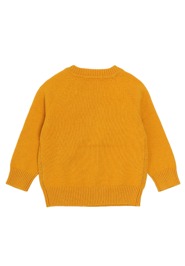 Pull moutarde pour nouveau-nés