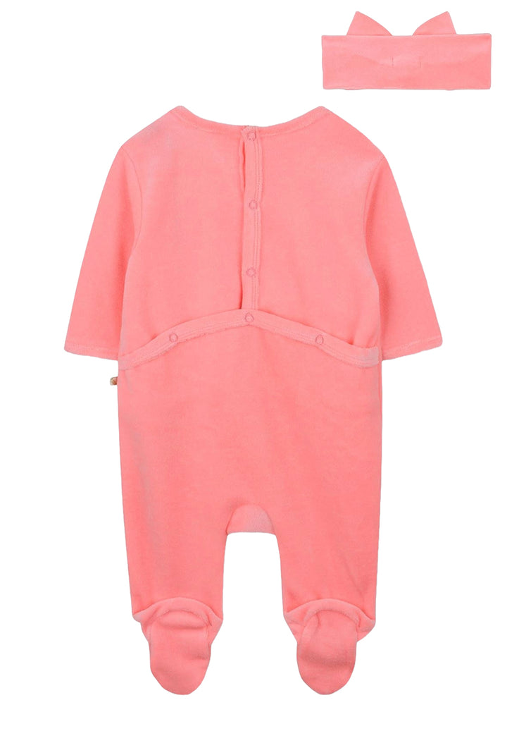 Barboteuse rose pour bébé fille