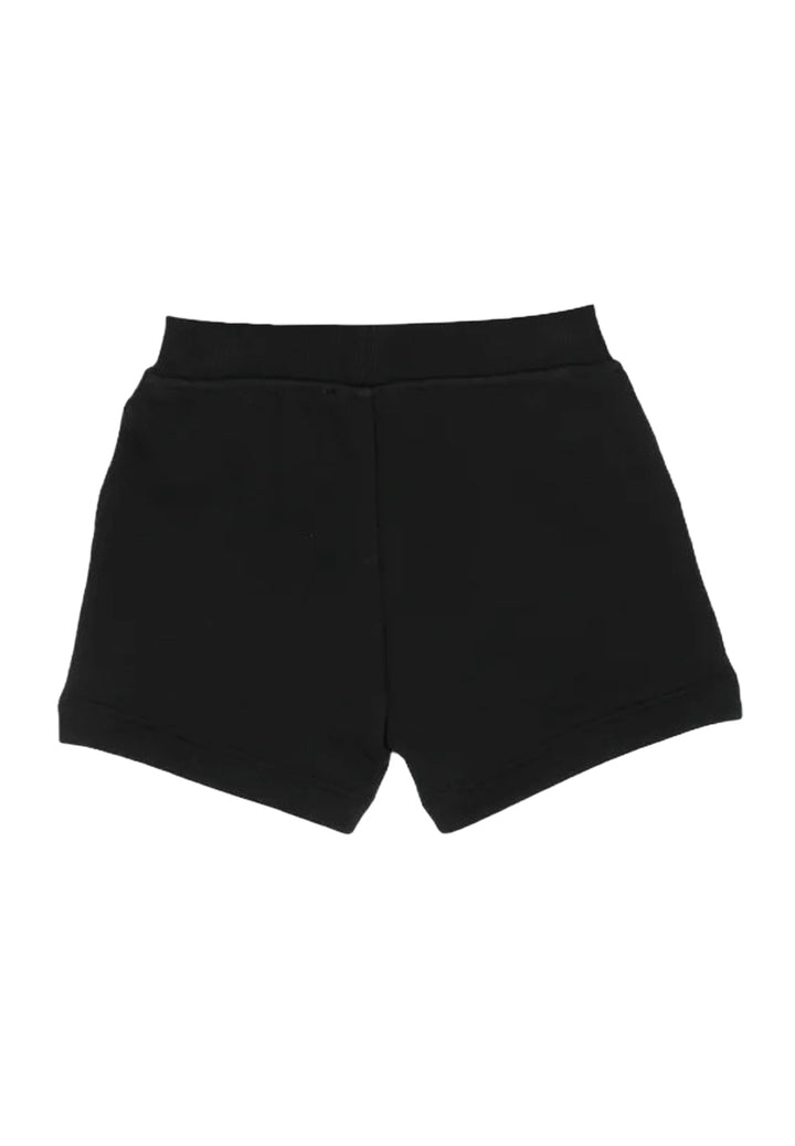 Schwarze Sweatshirt-Bermuda für Neugeborene