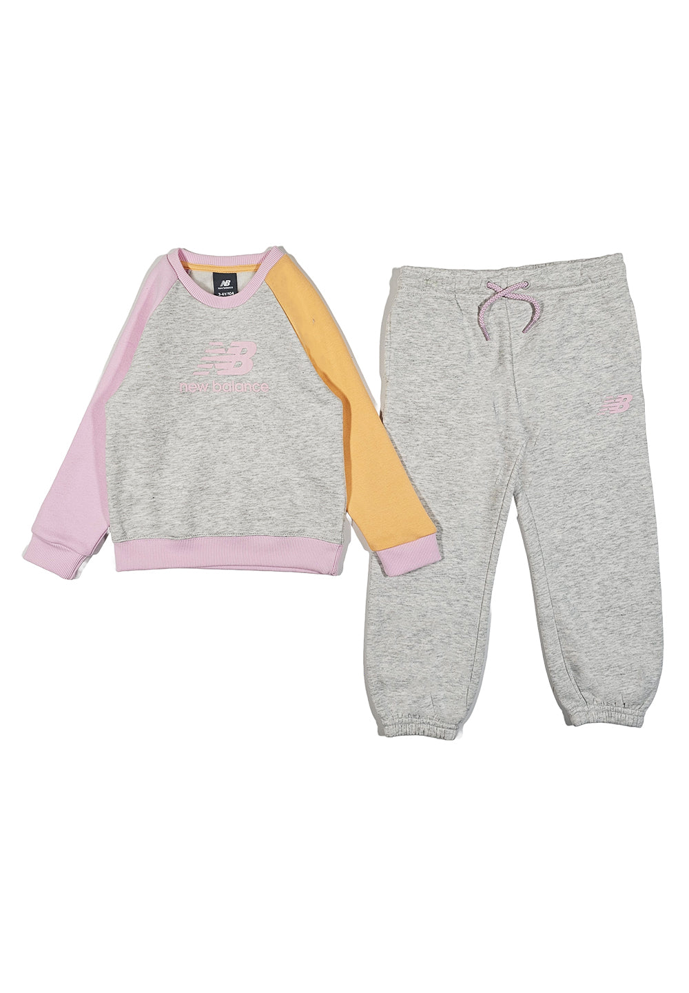 Graues Sweatshirt-Set für Mädchen