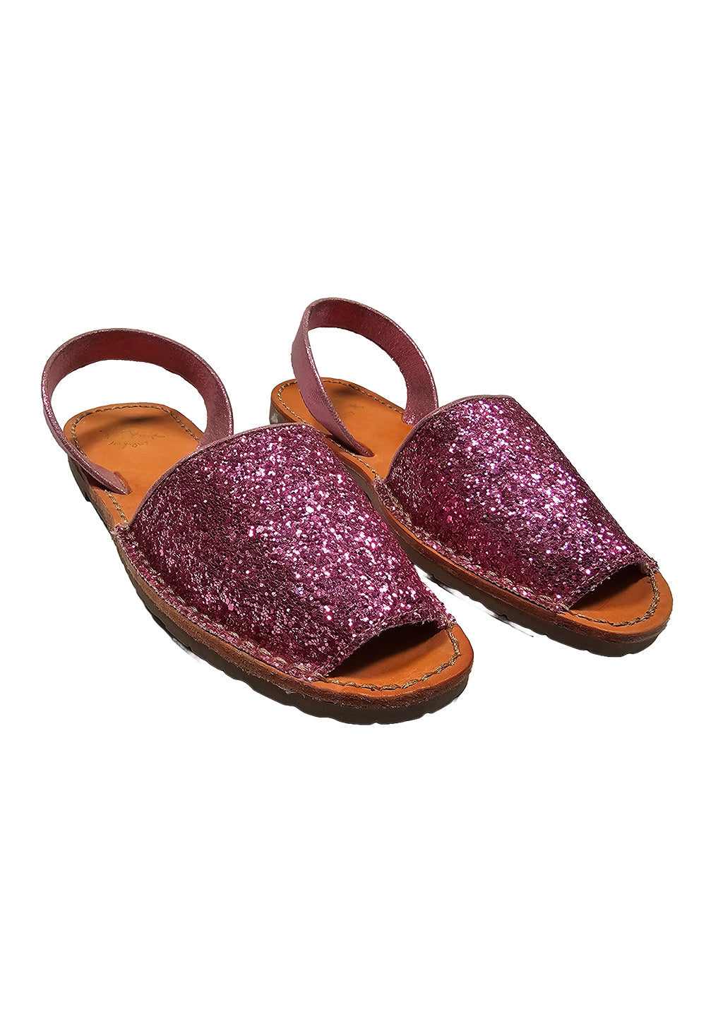 Sandali glitter rosa per bambina