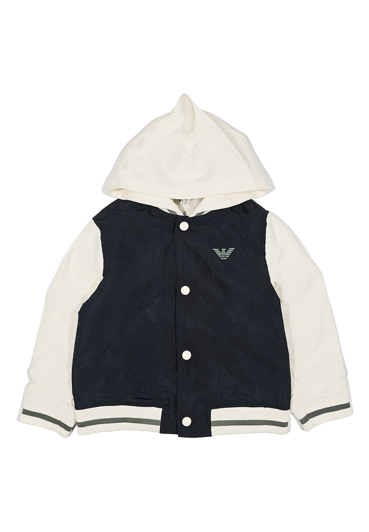 Schwarz-weiße Jacke für Neugeborene