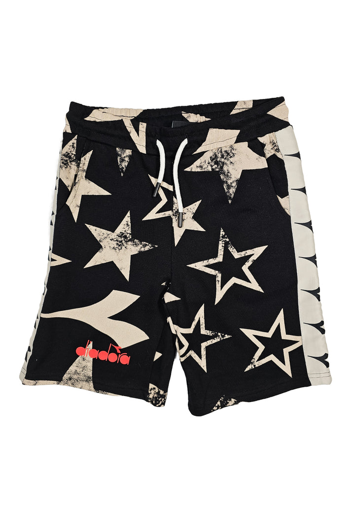 Bermuda felpa nero per bambino - Primamoda kids