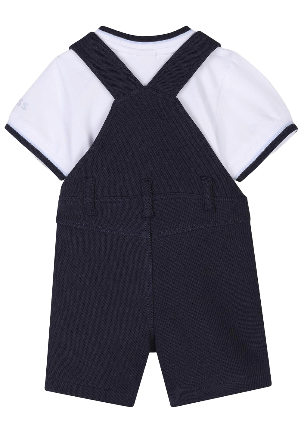 Weiß-marineblaues Set für Neugeborene