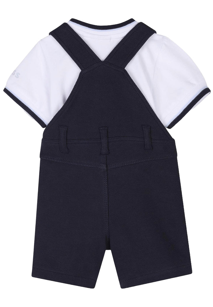 Weiß-marineblaues Set für Neugeborene