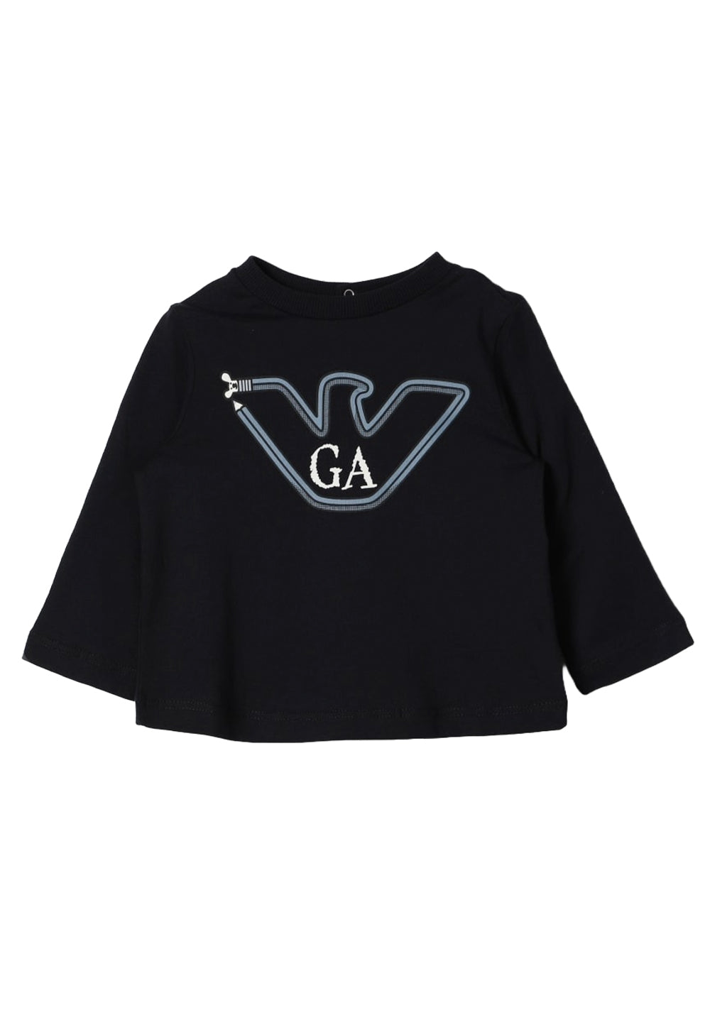 T-shirt blu navy per neonato