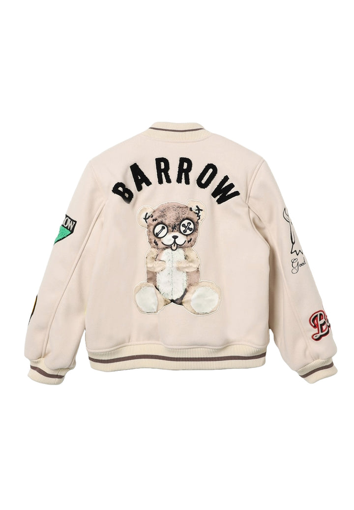 Blouson aviateur crème pour enfant