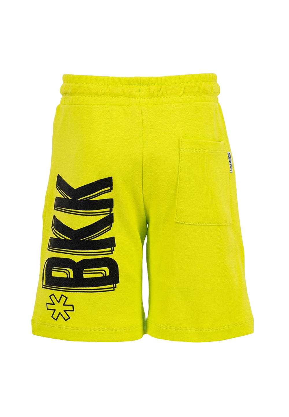 Sweat bermuda jaune fluo pour garçon