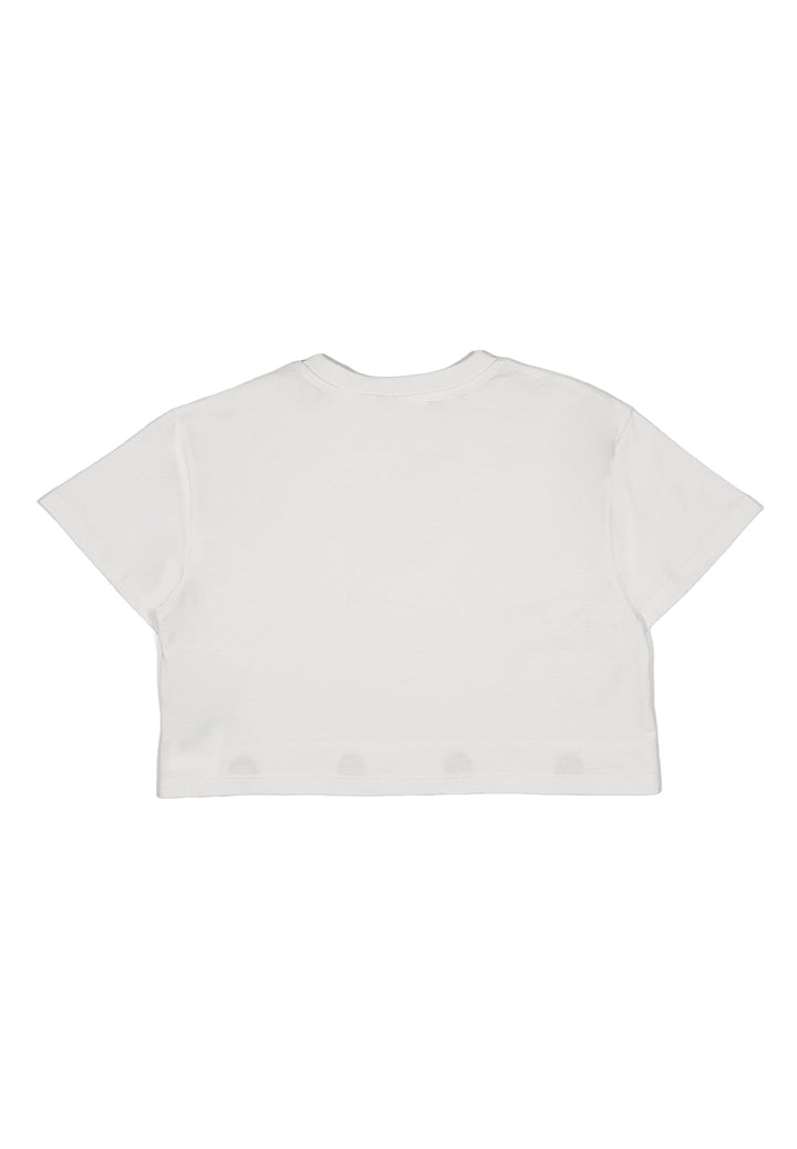 T-shirt bianca per bambina