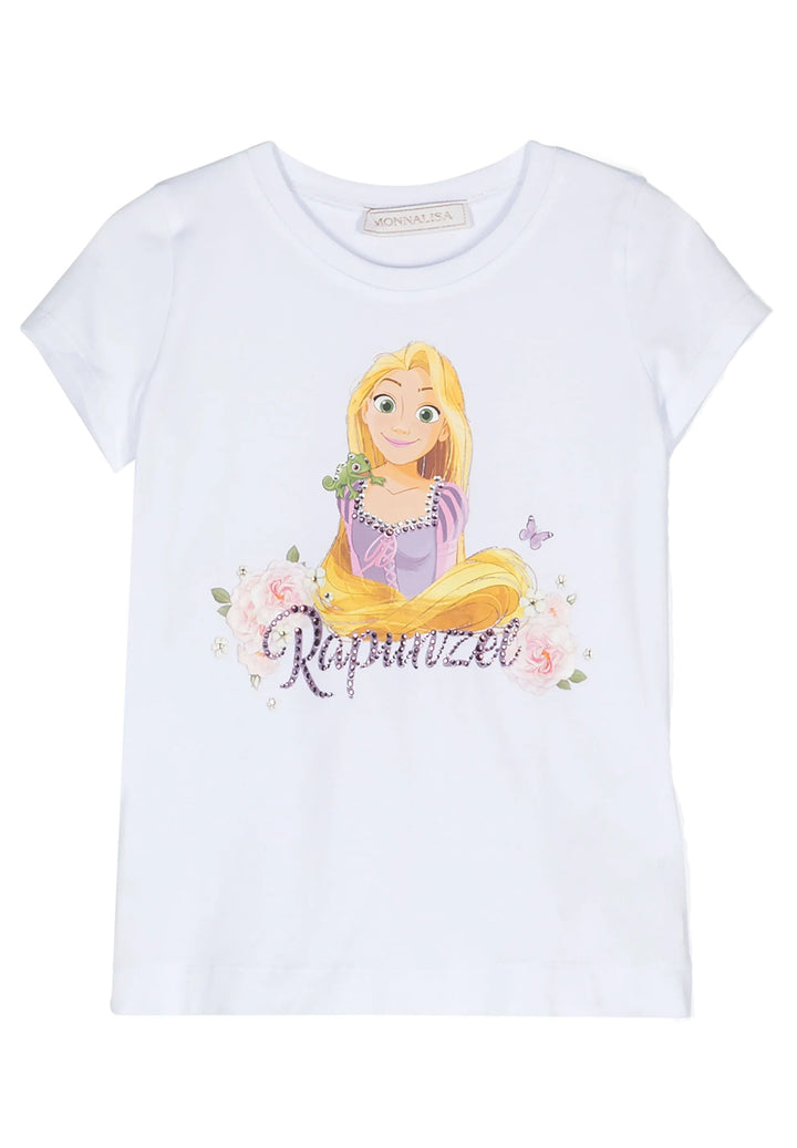 T-shirt bianca per bambina