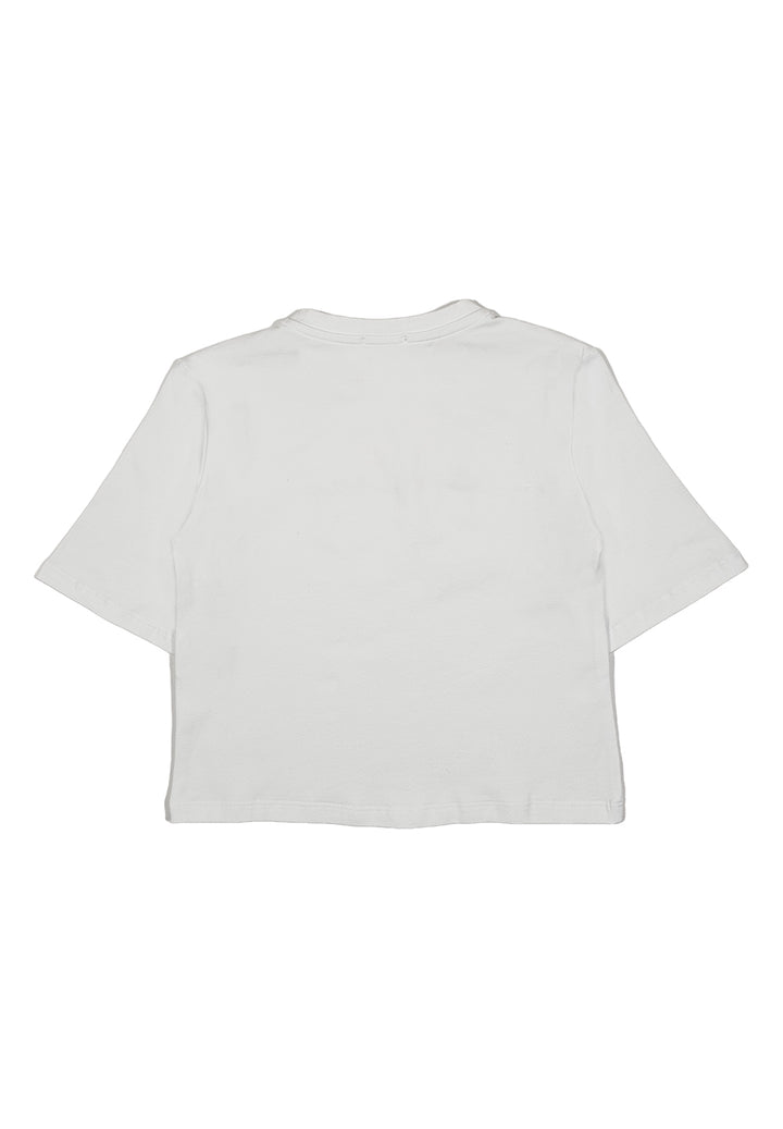 T-shirt bianca per bambina
