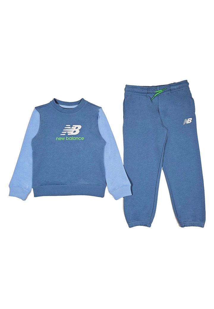 Completo felpa blu per bambino