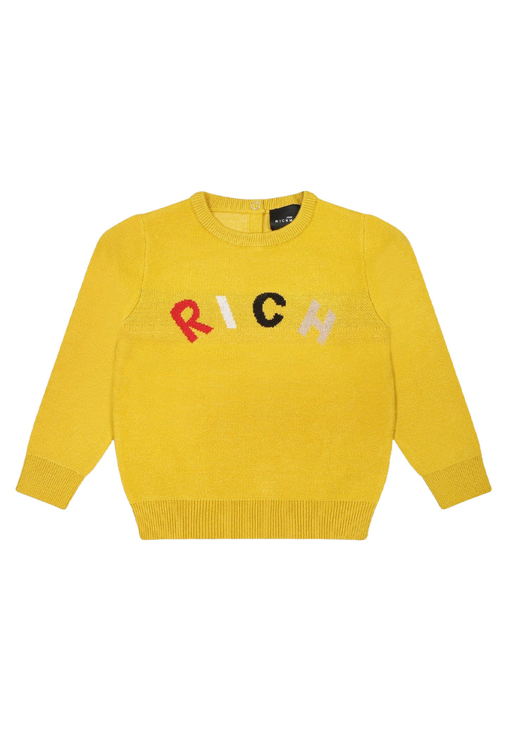 Pull moutarde pour nouveau-nés