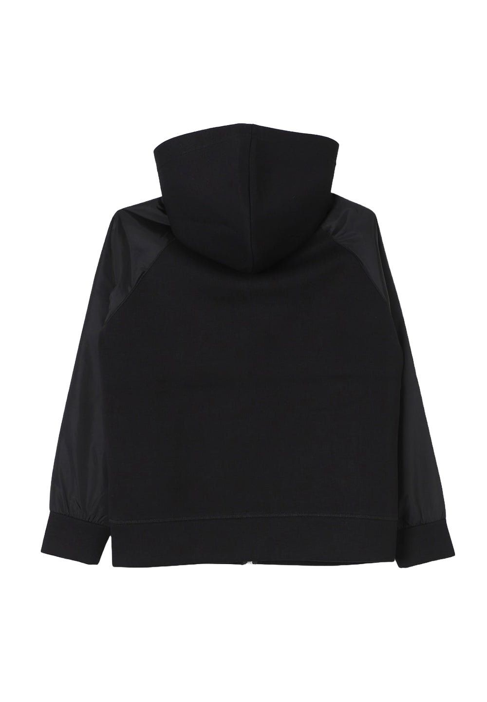Felpa zip nera per bambino
