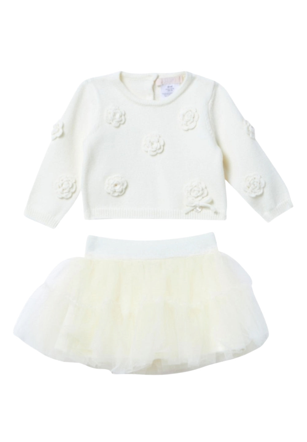 Vestito crema per neonata