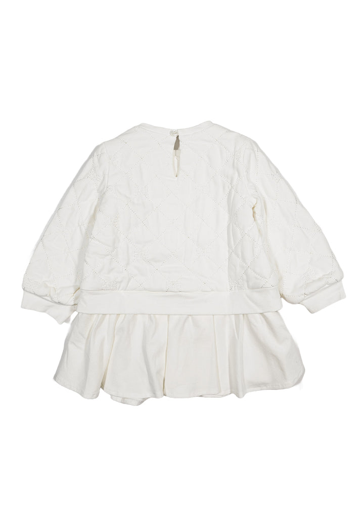 Weißes Kleid für Babymädchen